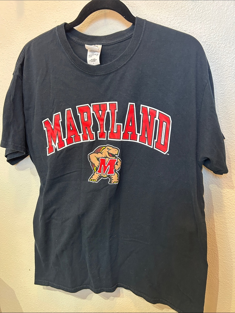 Maryland Terrapins Black Short Sleeve Tee